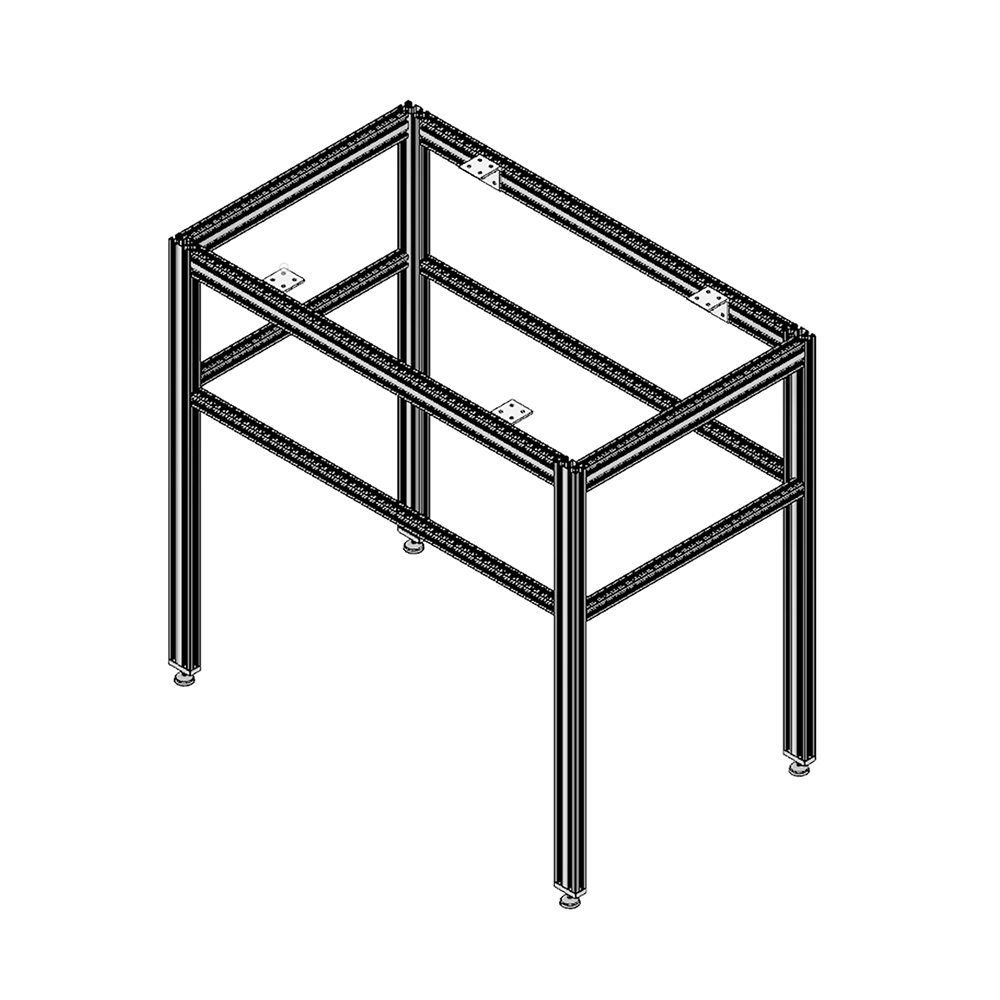 40-533-0 MODULAR SOLUTIONS ANGLE BRACKET 60MM TALL X 60MM WIDE HARDWARE NOT INCLUDED